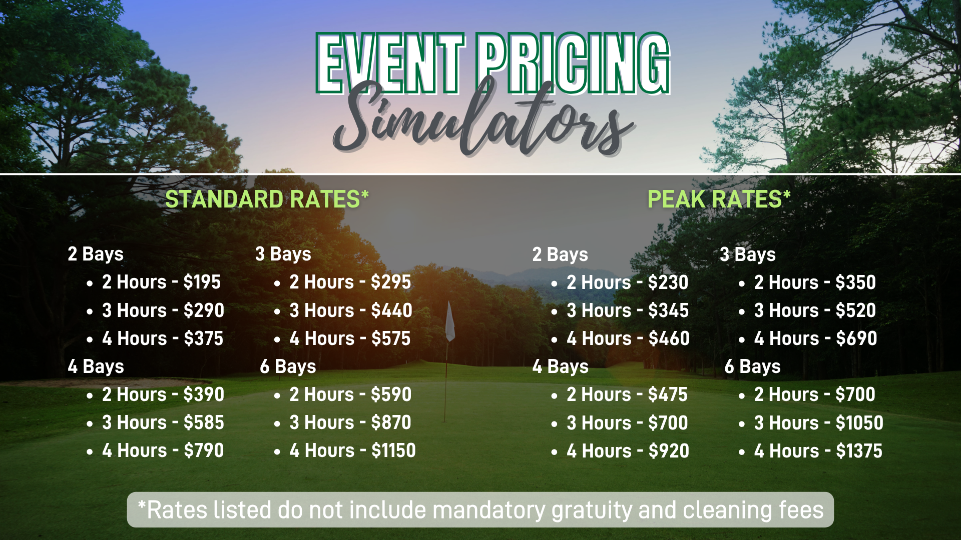 Event Pricing